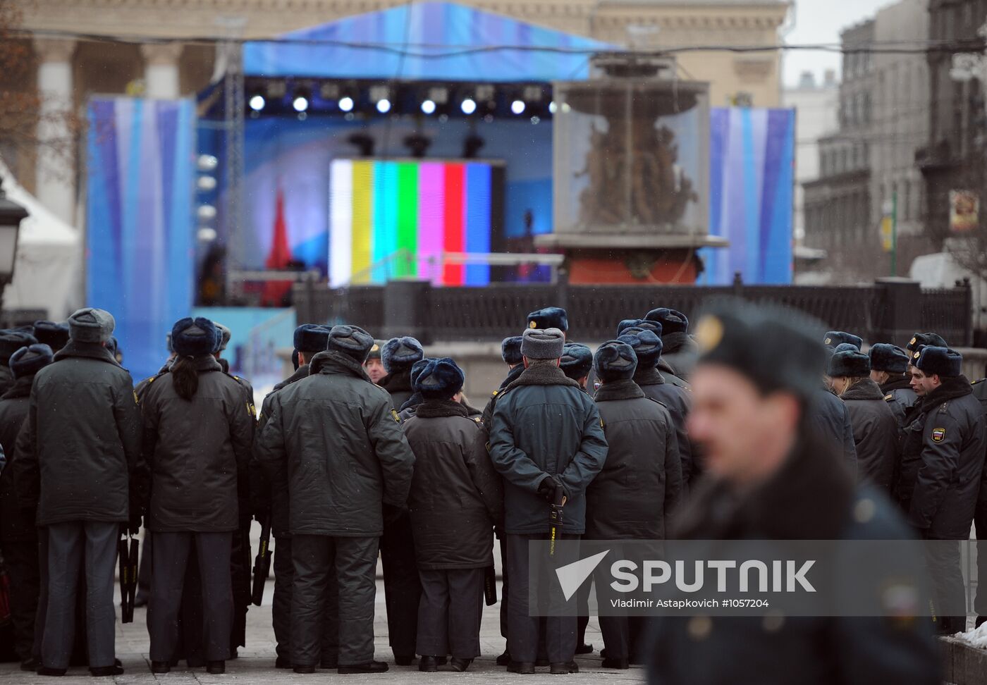 Police strengthen security due to Putin's support rally