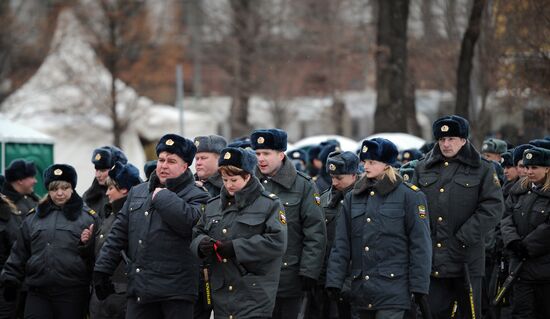 Police strengthen security due to Putin's support rally