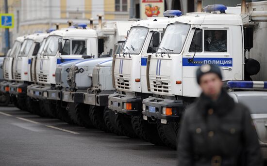 Police strengthen security due to Putin's support rally