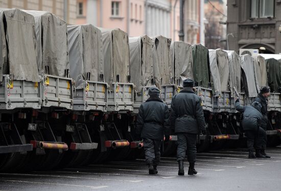Police strengthen security due to Putin's support rally