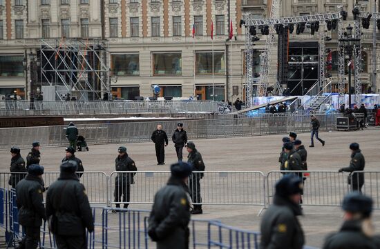 Police strengthen security due to Putin's support rally