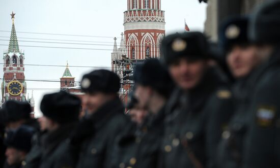 Police strengthen security due to Putin's support rally