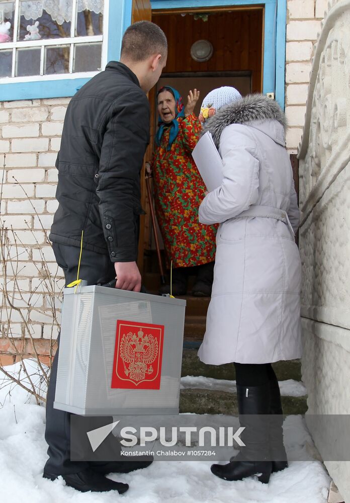 Presidential voting in Russian regions