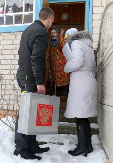 Presidential voting in Russian regions