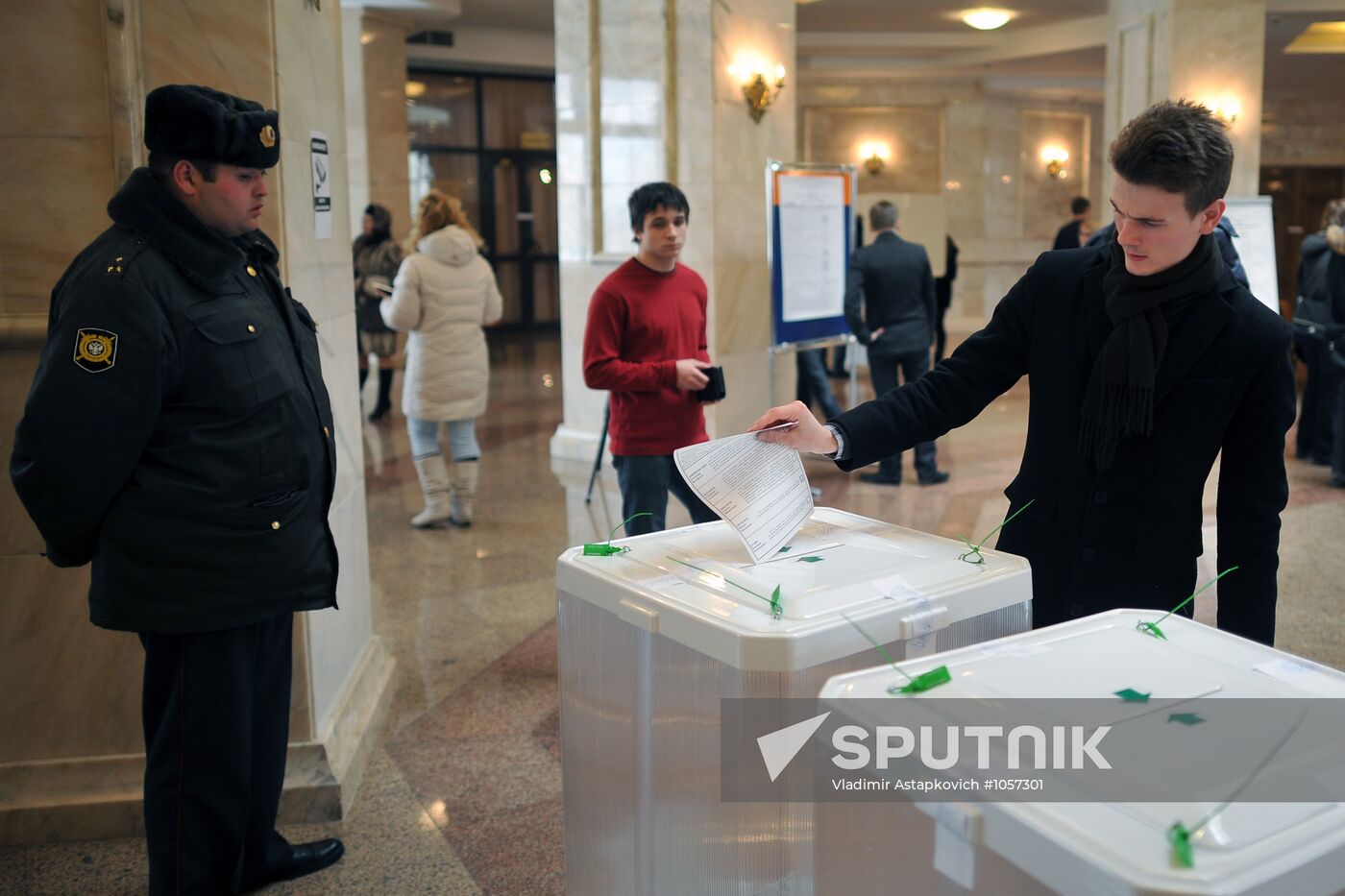 Moscow votes in Russian presidential election