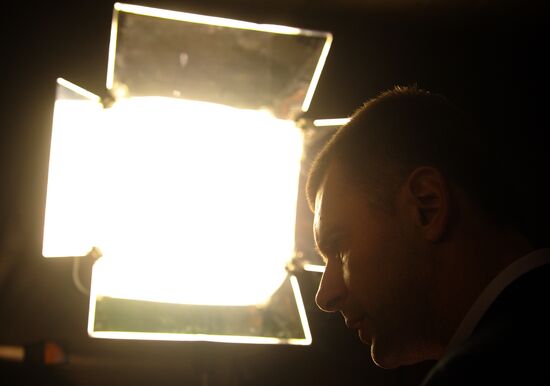 Presidential candidate Mikhail Prokhorov's campaign headquarters