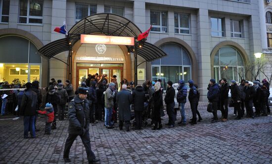 Moscow votes in Russian presidential election