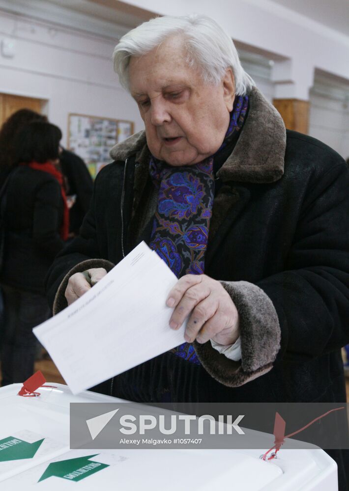 Russian presidential elections in Moscow