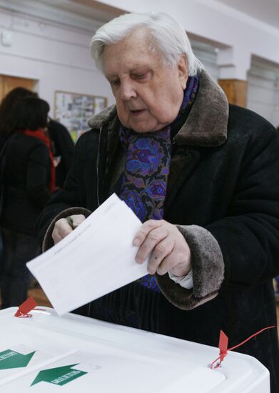 Russian presidential elections in Moscow