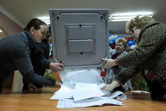 Votes counted in Veliky Novgorod