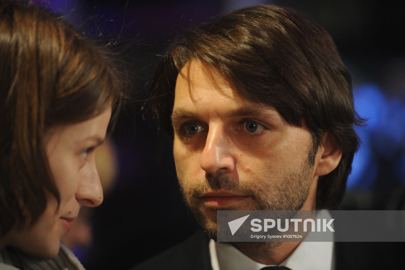 Presidential candidate Mikhail Prokhorov's campaign headquarters