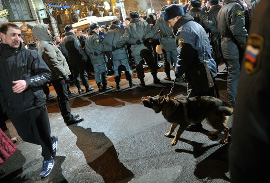 Rally in support of Vladimir Putin on Manezh Square