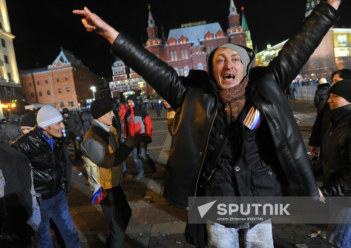 Rally in support of Vladimir Putin on Manezh Square