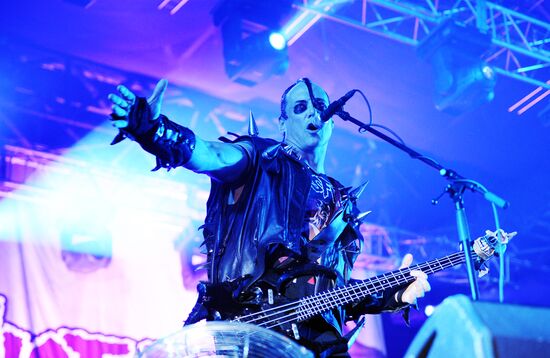 The Misfits punk rock band performs in Moscow