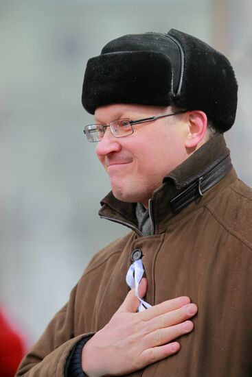 For Fair Election rally on Pushkinskaya Square in Moscow