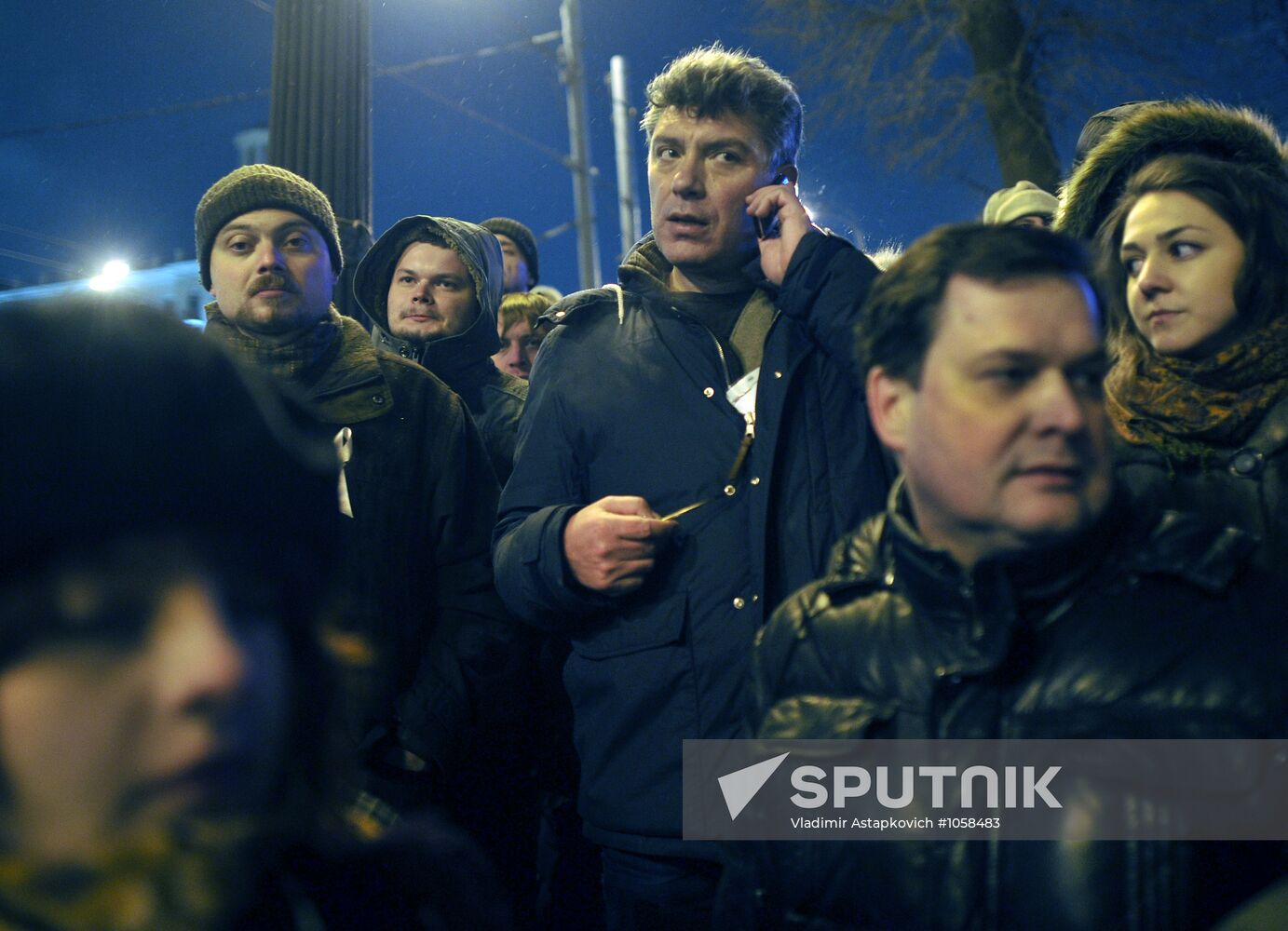 For Fair Elections rally on Pushkin Square in Moscow