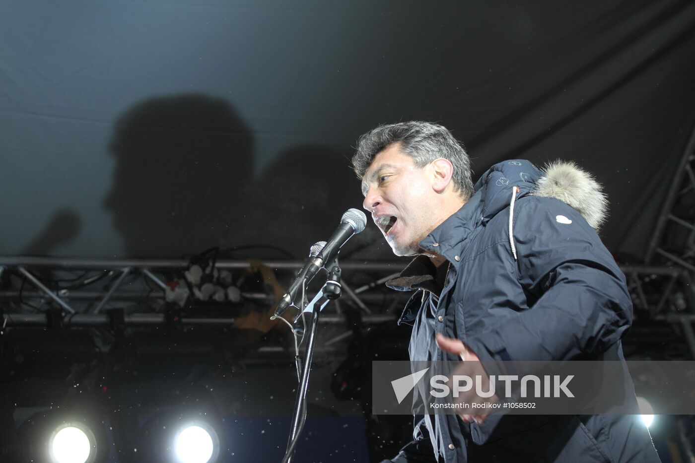 For Fair Elections rally on Pushkin Square in Moscow