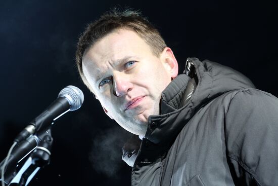 Opposition rally on Pushkin Square in Moscow