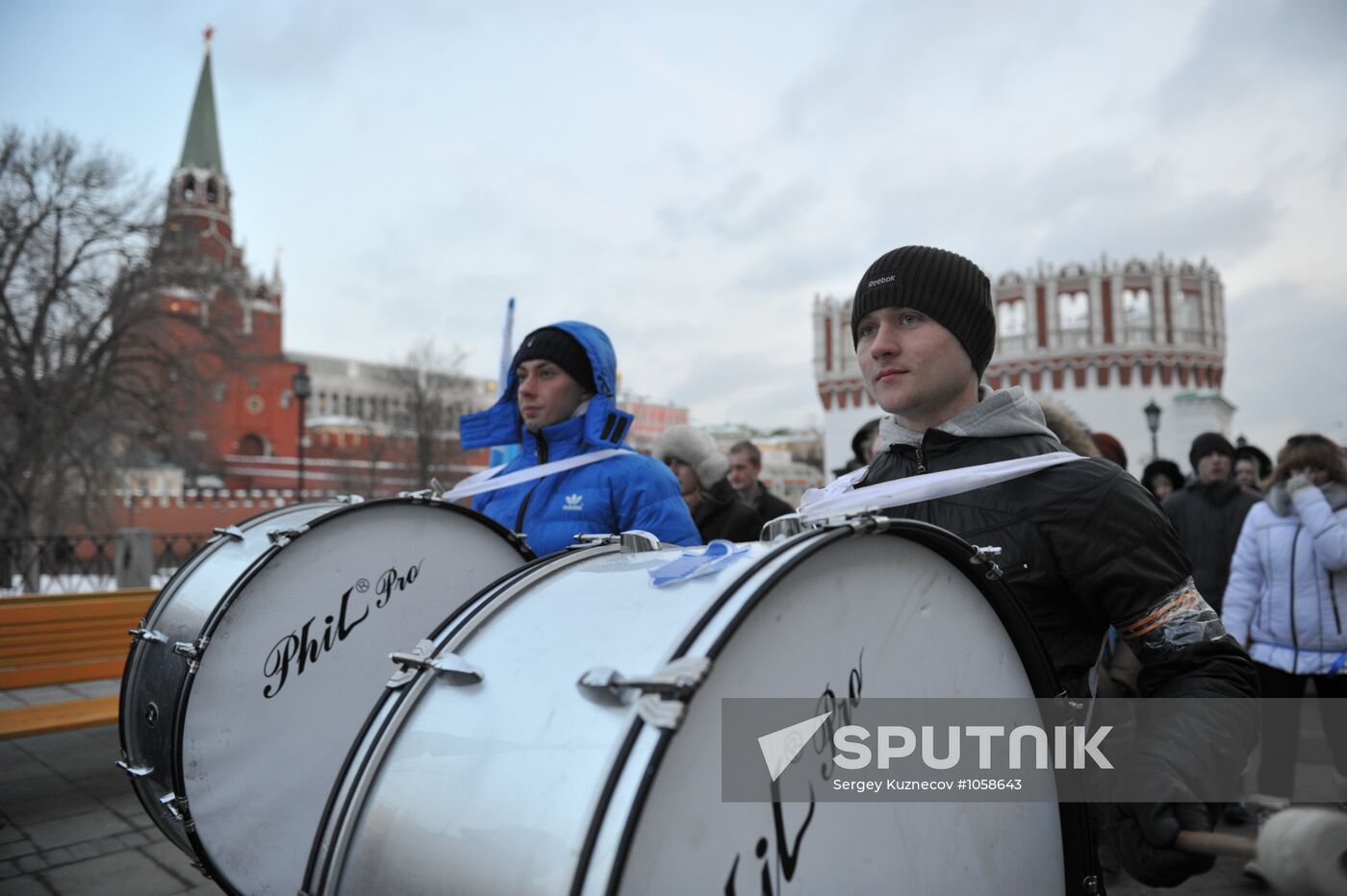 Rally in support of Vladimir Putin on Manezh Square