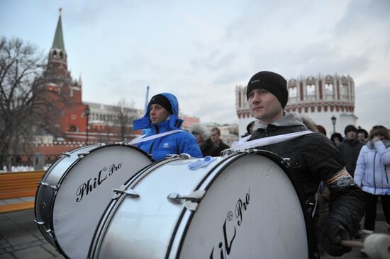 Rally in support of Vladimir Putin on Manezh Square