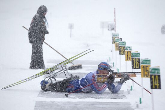 Russian Biathlon Championship. Paralympic Sport.