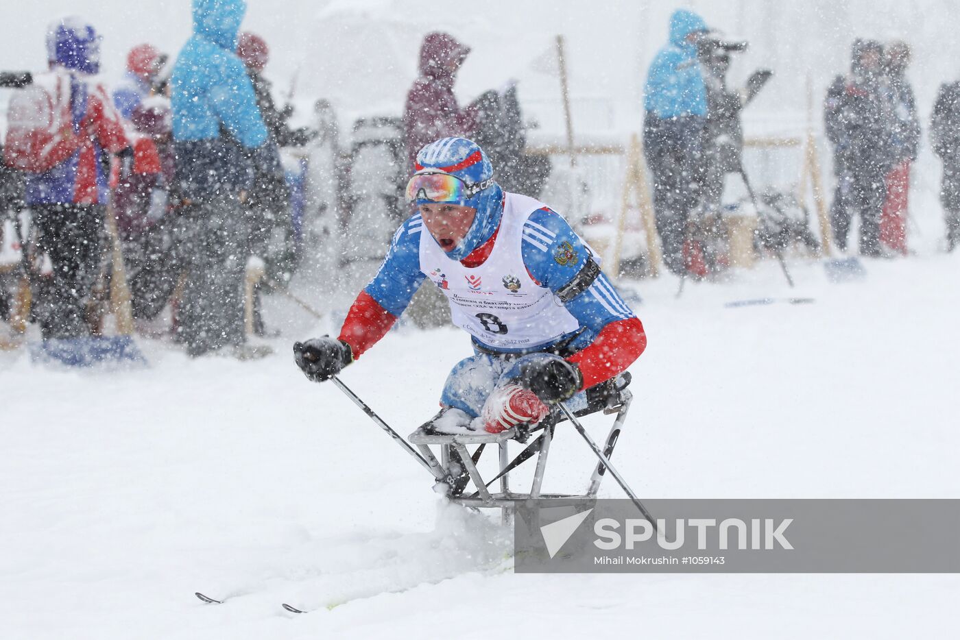 Russian Biathlon Championship. Paralympic Sport.