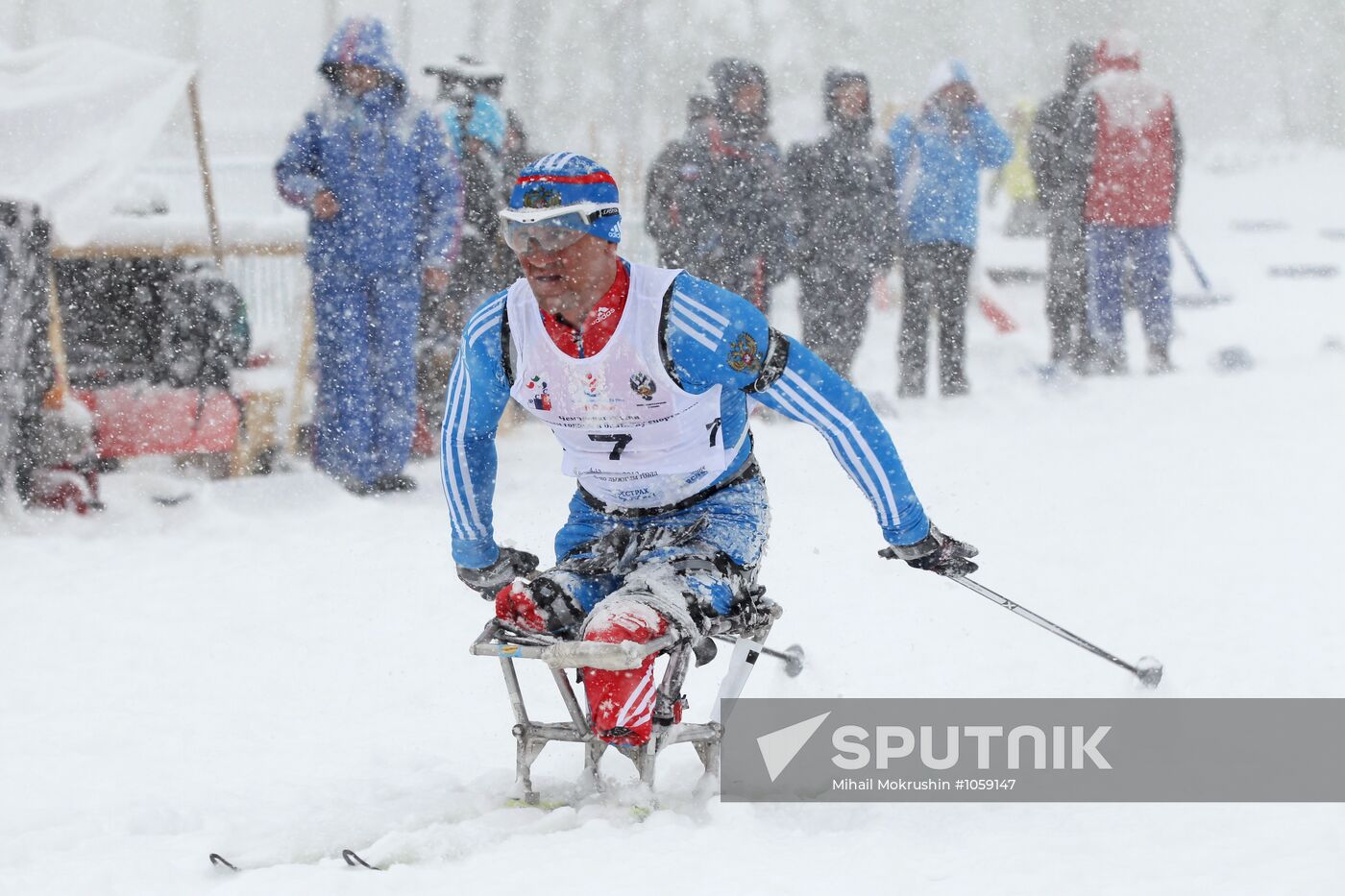 Russian Biathlon Championship. Paralympic Sport.