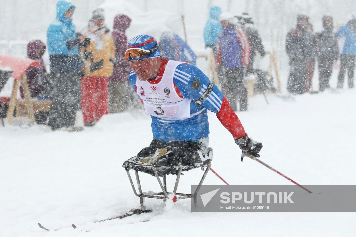 Russian Biathlon Championship. Paralympic Sport.