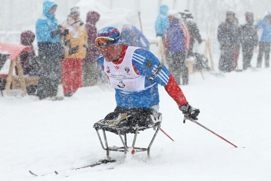 Russian Biathlon Championship. Paralympic Sport.