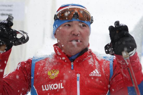 Russian Biathlon Championship. Paralympic Sport.
