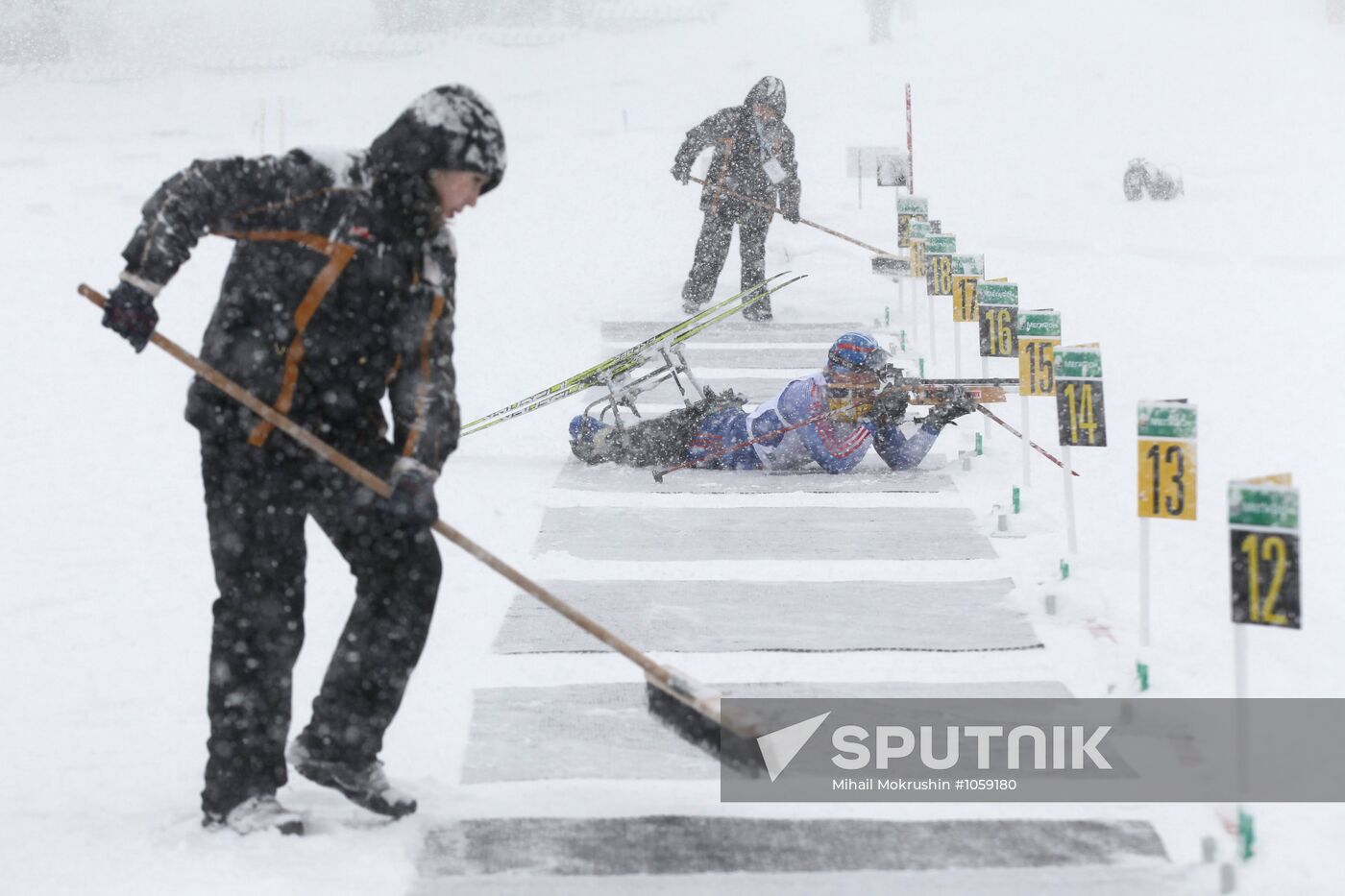 Russian Biathlon Championship. Paralympic Sport.