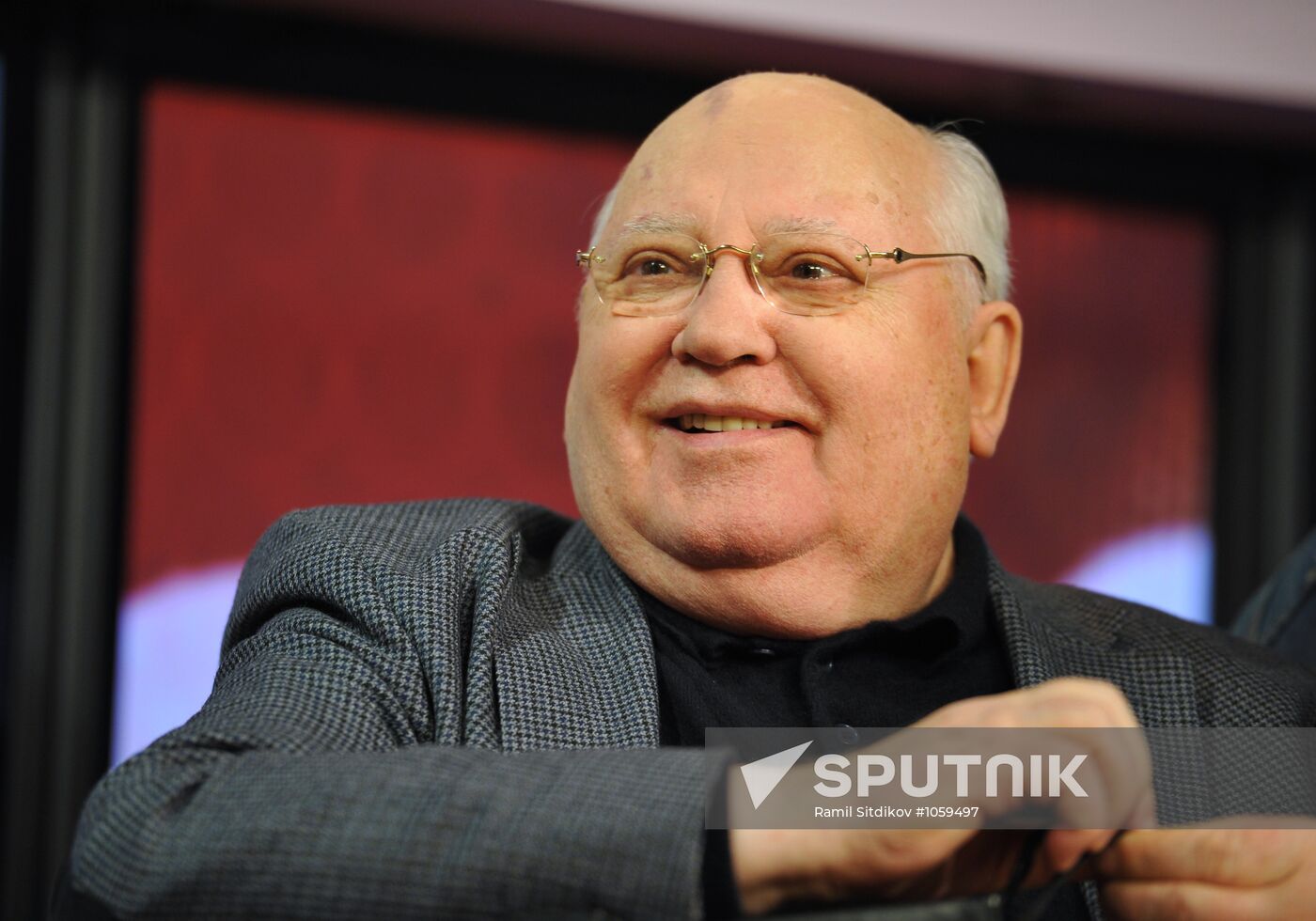 Mikhail Gorbachev speaks on radio station "Echo Moskvy"