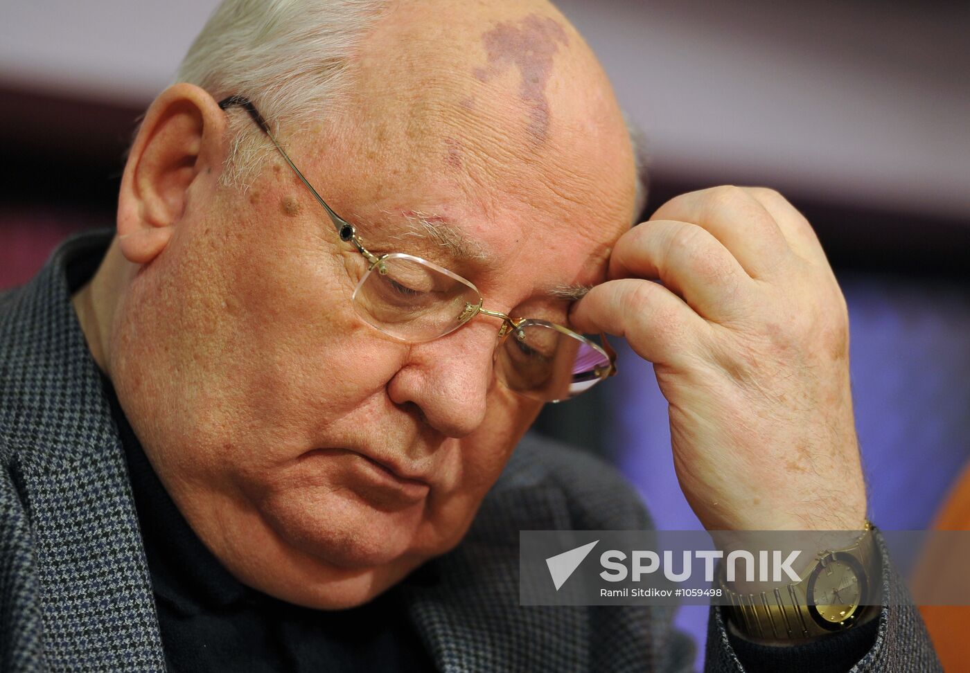 Mikhail Gorbachev speaks on radio station "Echo Moskvy"