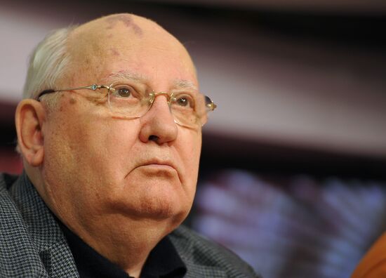Mikhail Gorbachev speaks on radio station "Echo Moskvy"