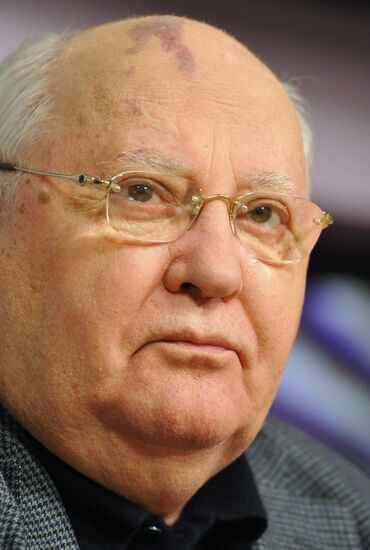 Mikhail Gorbachev speaks on radio station "Echo Moskvy"