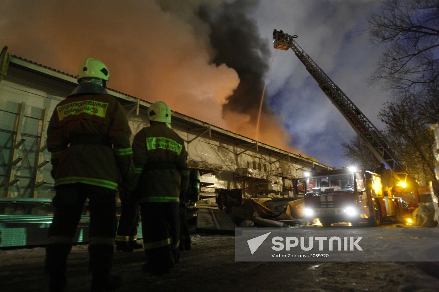 Fire at K-Rauta store in St. Petersburg