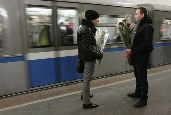 Buying flowers for Women's Day