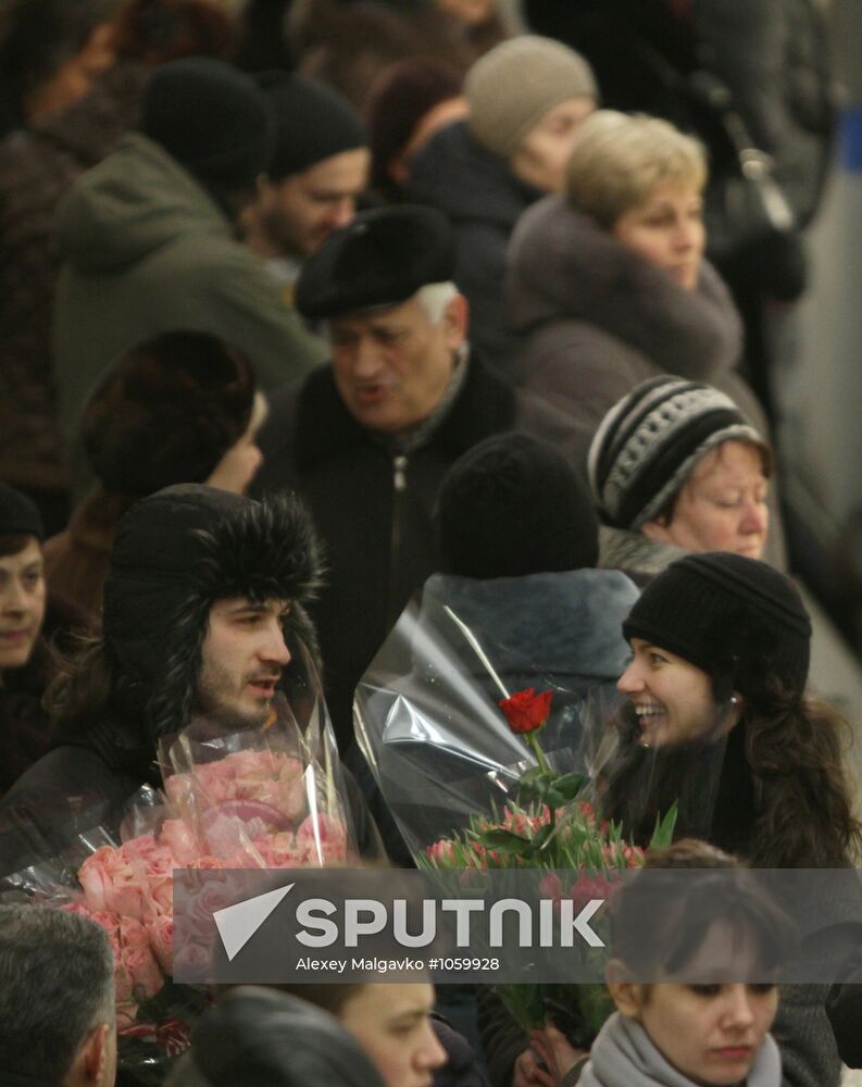 Buying flowers for Women's Day