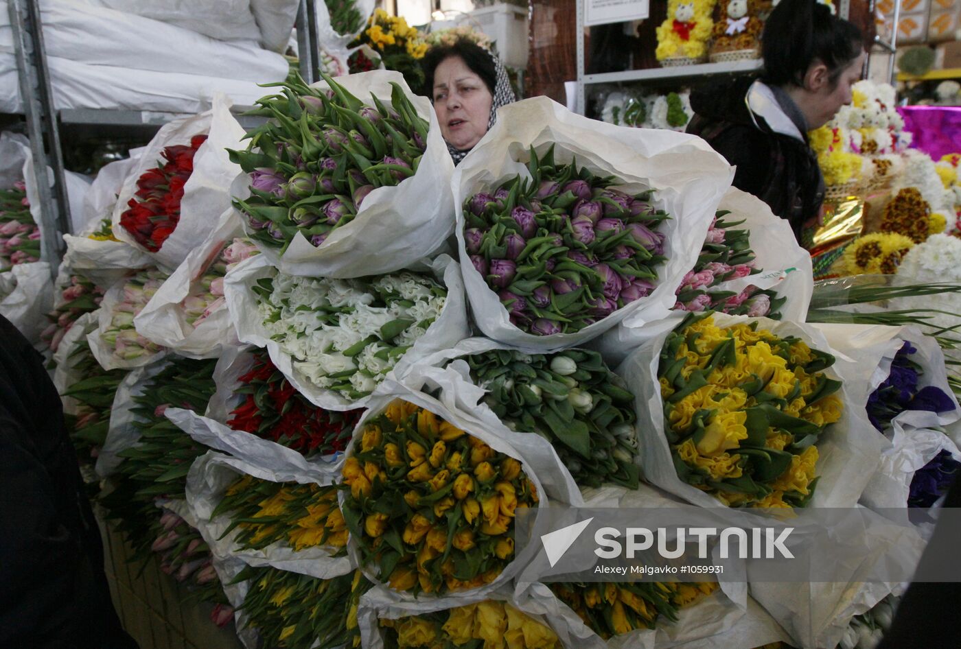 Buying flowers for Women's Day