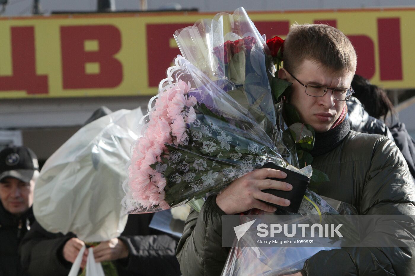 Buying flowers for Women's Day