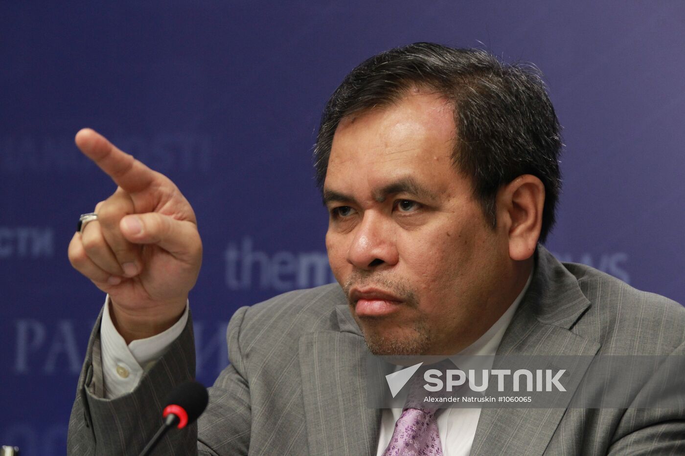 Indonesian ambassador to Russia gives news conference