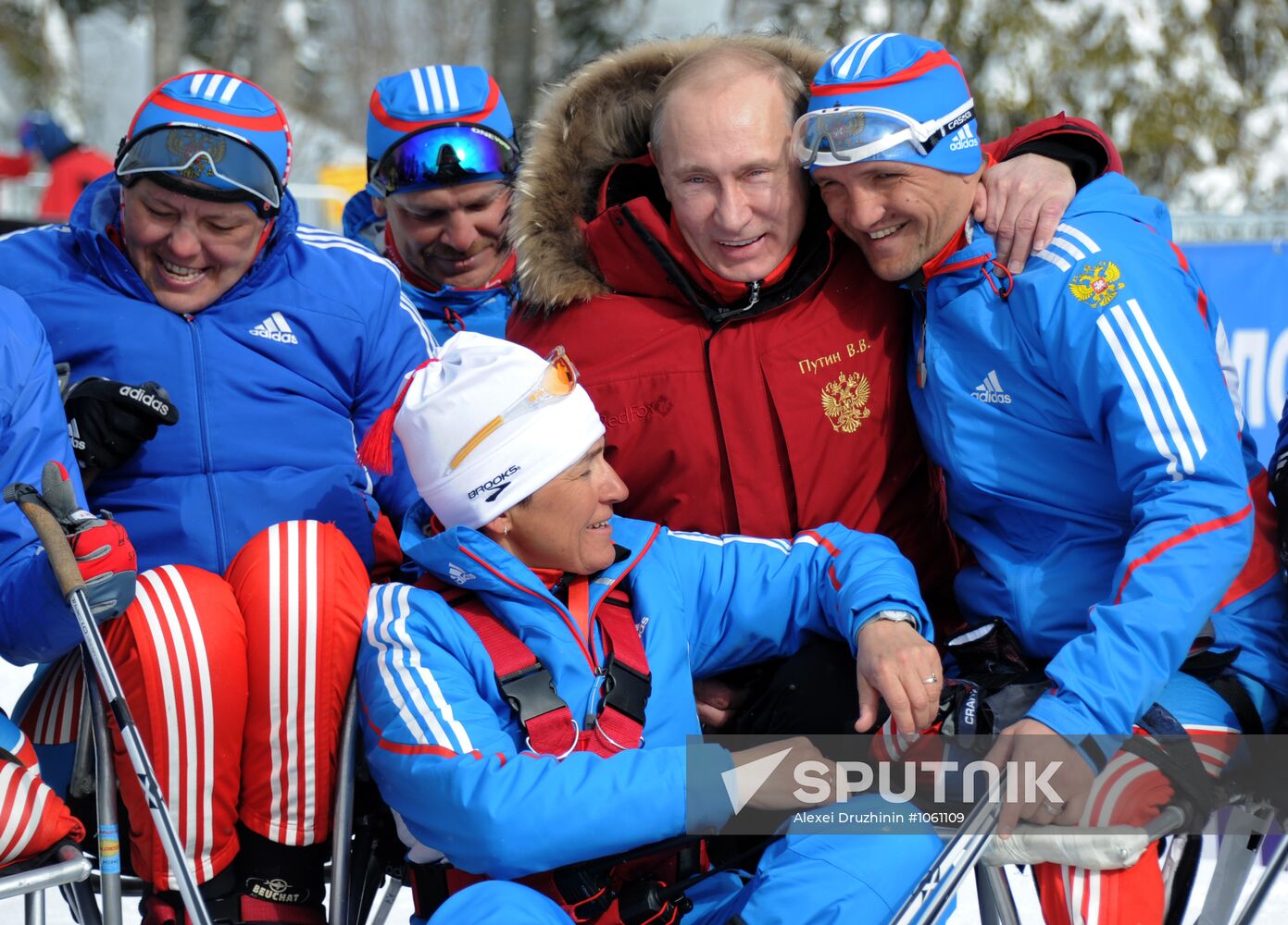 Putin at Paralympic championship on ski races and biathlon