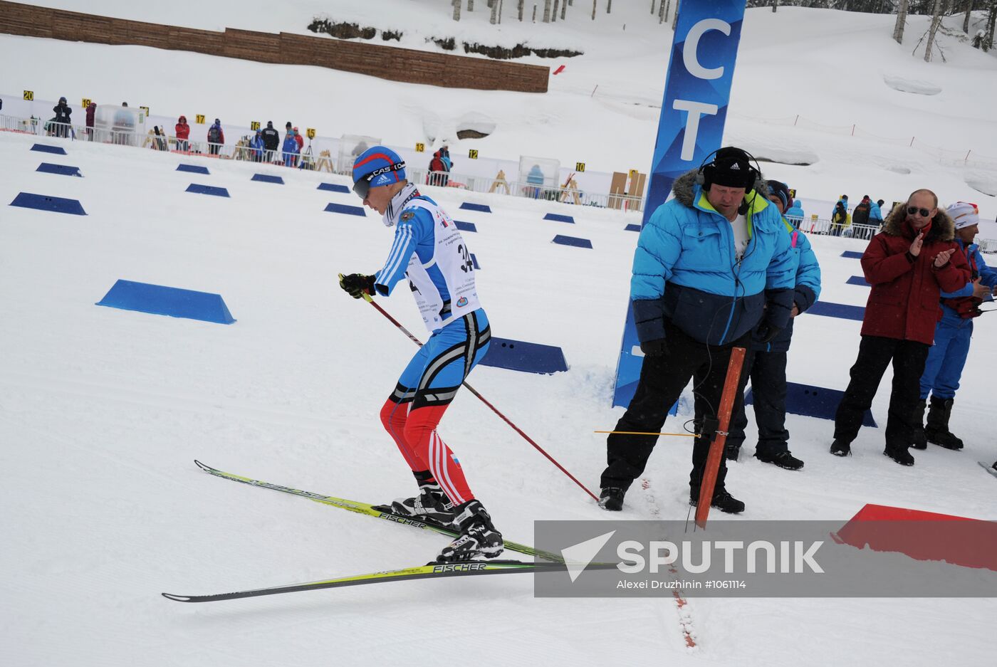 Putin at Paralympic championshp on ski races and biathlon