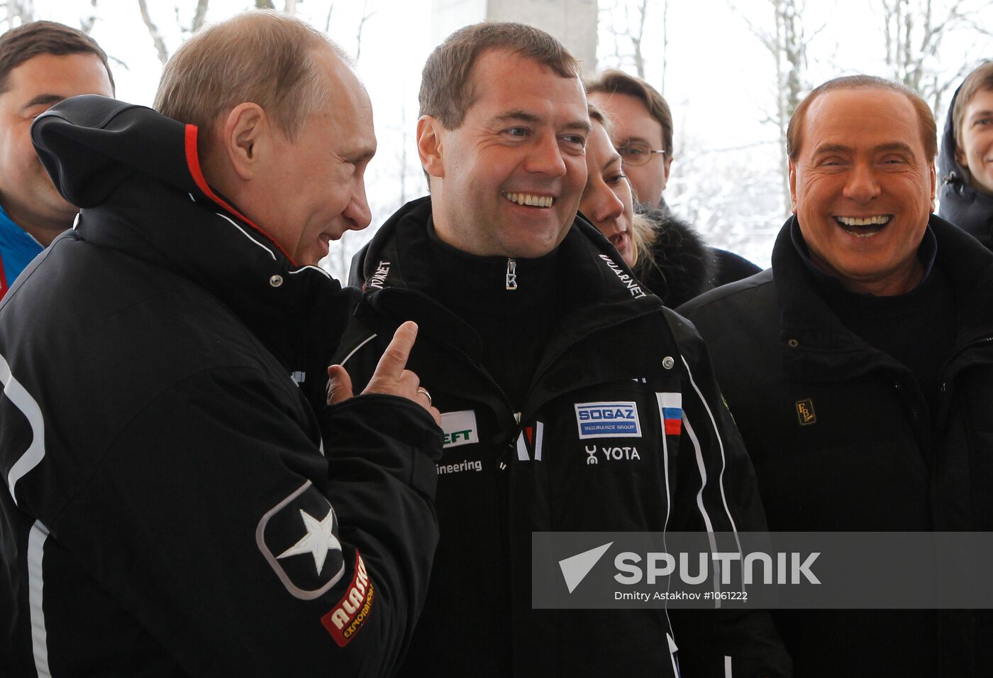 Dmitry Medvedev, Vladimir Putin visit bobsleigh and luge track