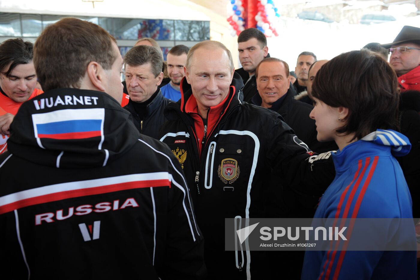 Dmitry Medvedev, Vladimir Putin visit bobsleigh and luge track