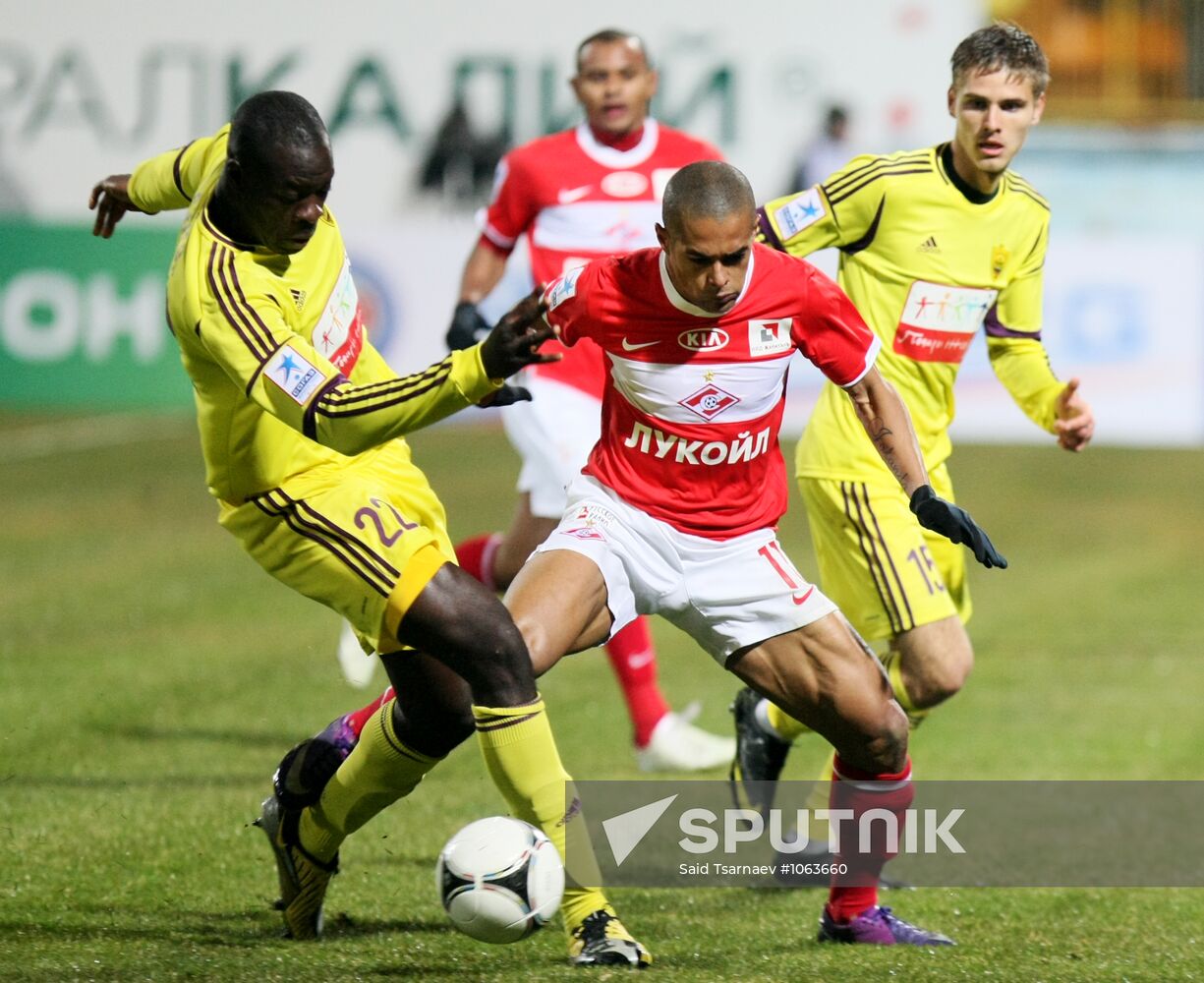 Football RFPL. Match "Anji" - Spartak