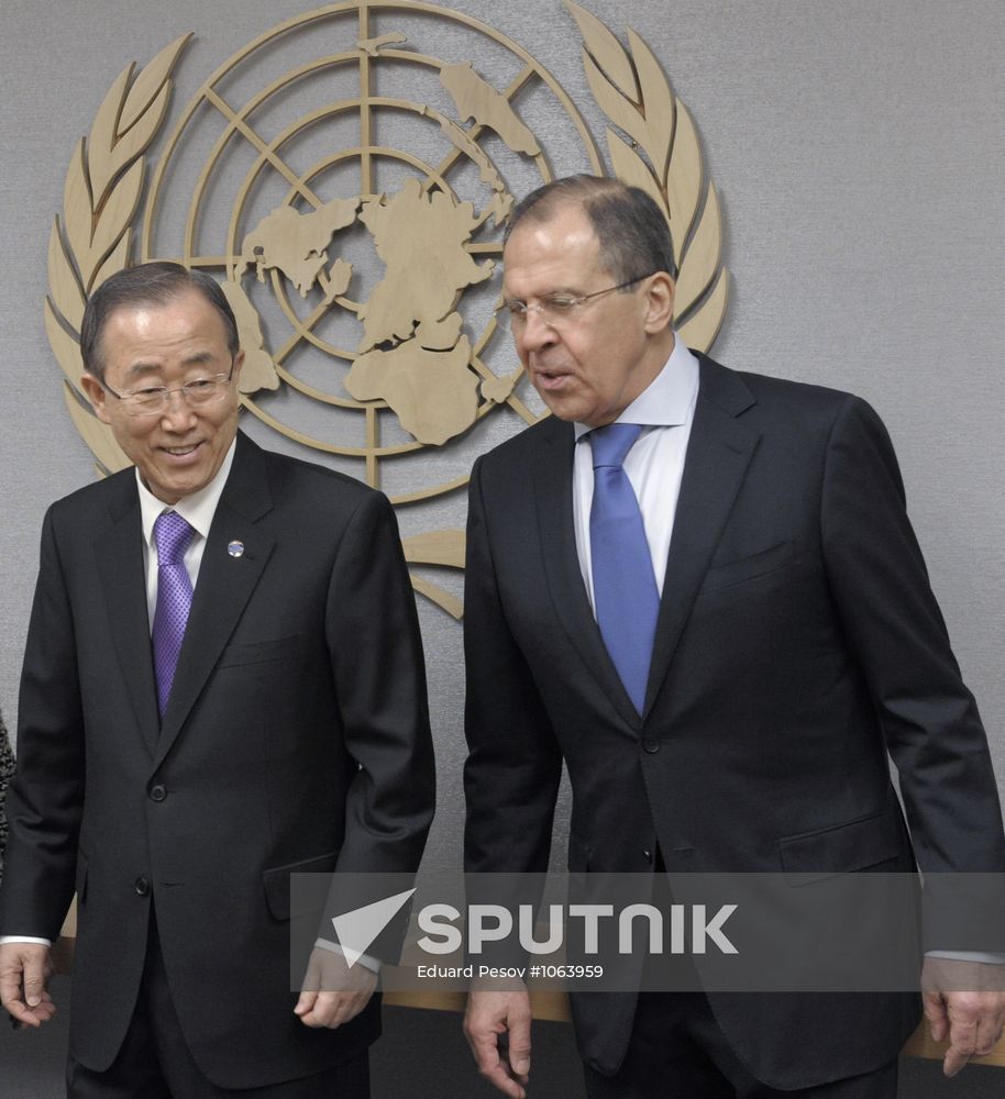 Sergei Lavrov visits New York