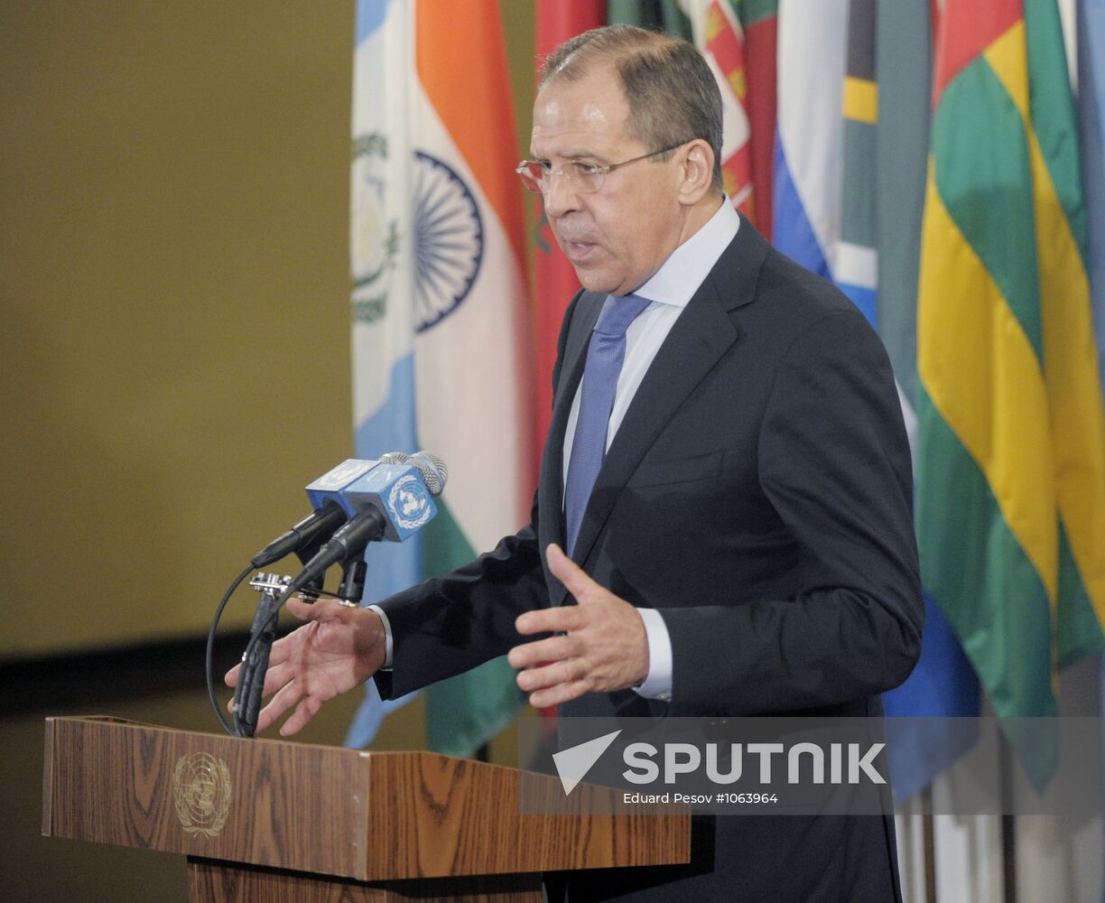 Sergei Lavrov visits New York
