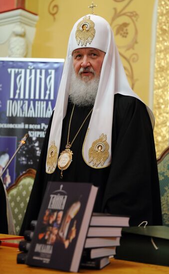 Patriarch Kirill presents his new book of sermons