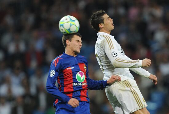 Football Champions League. Match "Real" - CSKA